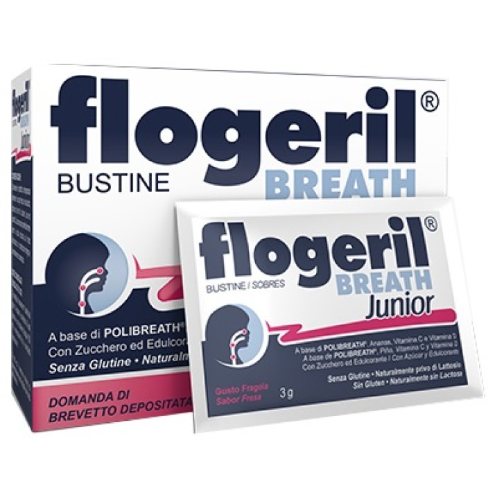 Flogeril Breath Junior 18 Bustine - Integratore Alimentare