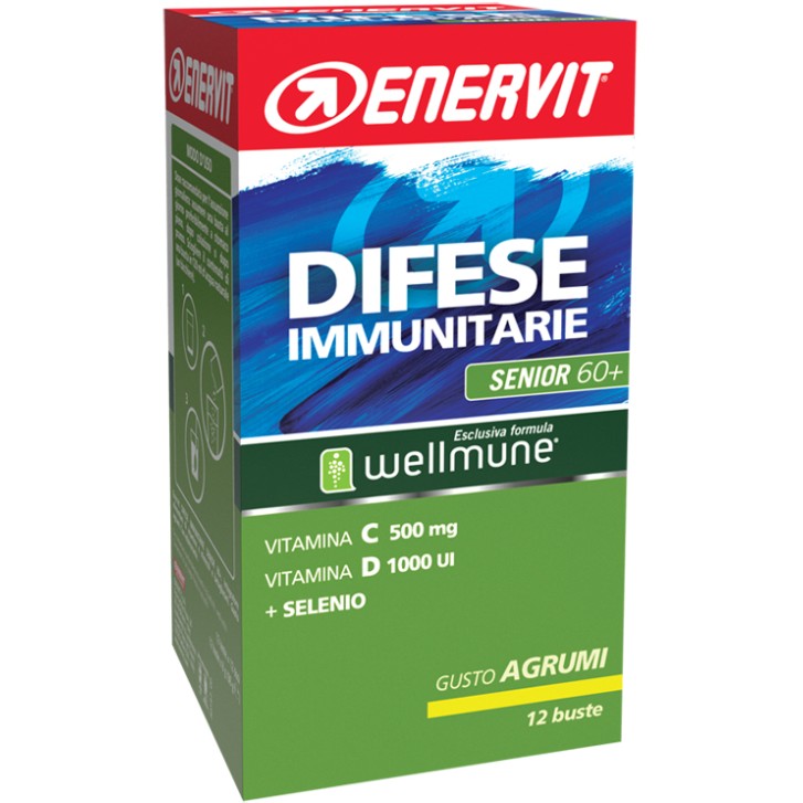 Enervit Senior 60+ 12 Bustine - Integratore Difese Immunitarie