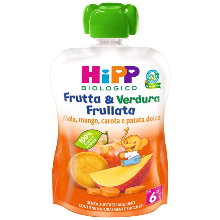 Hipp Bio Frutta e Verdura Mela Mango Carota e Patata Dolce 90 grammi