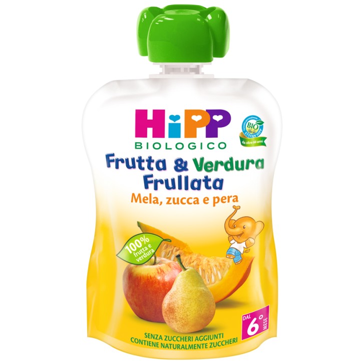 Hipp Bio Frutta e Verdura Mela Pera e Zucca 90 grammi