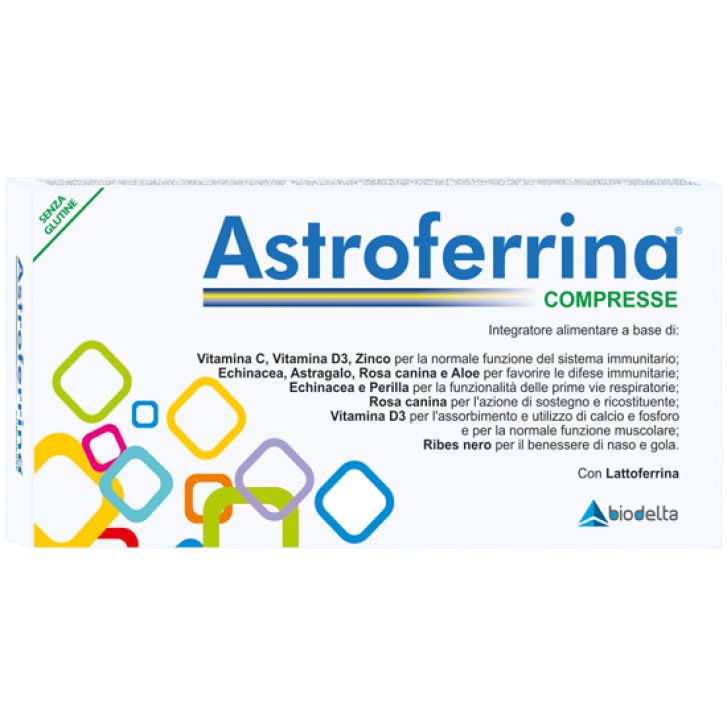Astroferrina 30 Compresse - Integratore Difese Immunitarie Vitamina D3, C e Zinco