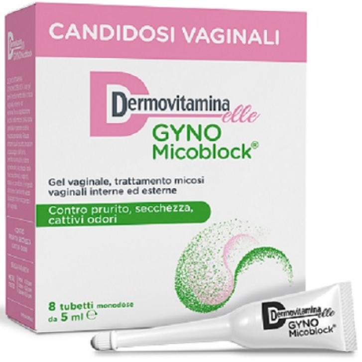 DermoVitamina Gyno Micoblock Gel Vaginale Antiprurito Monodose 8 Tubetti