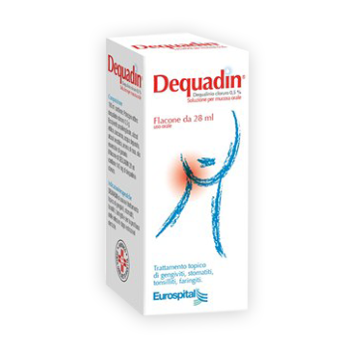 Dequadin Soluzione per Mucosa Orale 0,5% Dequalinio Cloruro 28 ml