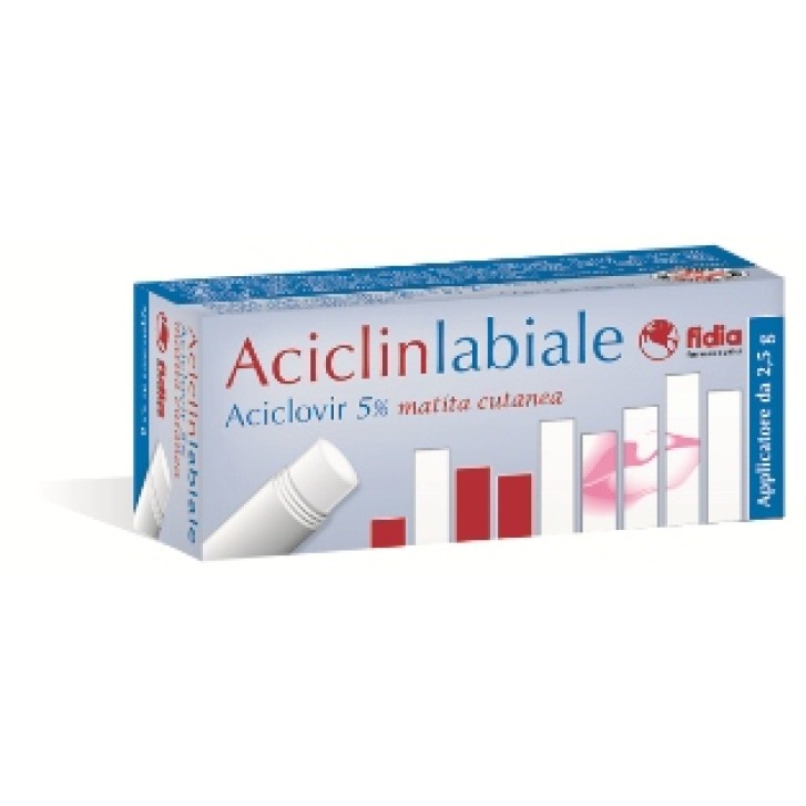 Aciclinlabiale Matita Cutanea 50 mg Aciclovir 2,5 grammi