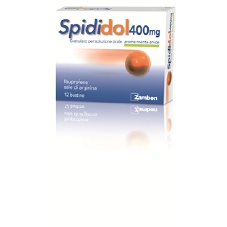 Spididol 400 mg Granulato per Soluzione Orale Aroma Menta-Anice 12 Bustine