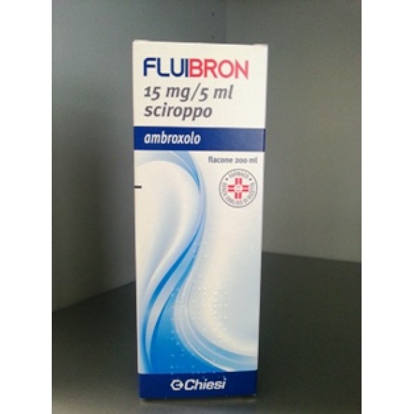 Fluibron Sciroppo Tosse Grassa 15mg/5ml Ambroxolo 200 ml