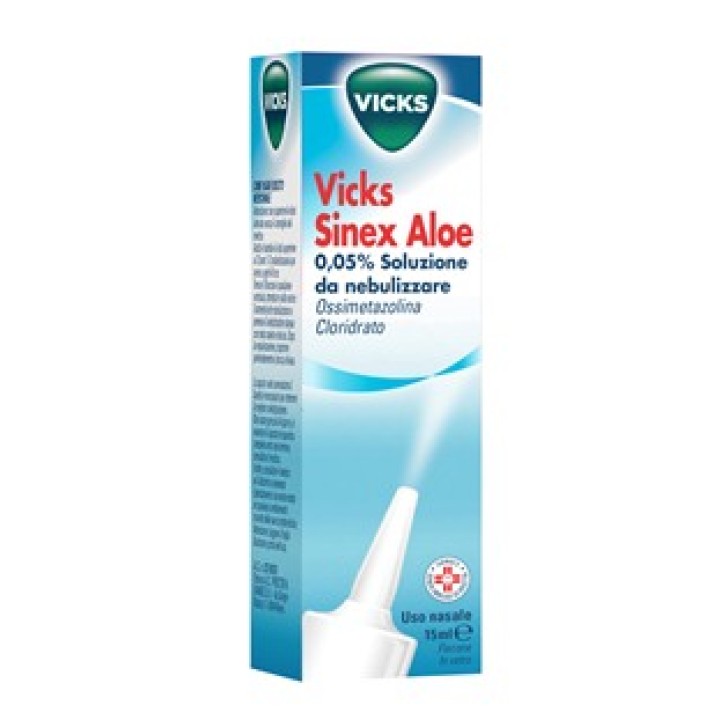 Vicks Sinex Aloe Spray Nasale 0,05% Ossimetazolina 15 ml