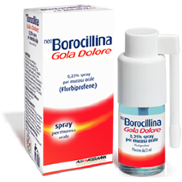 NeoBorocillina Gola Dolore Flurbiprofene Spray 15 ml
