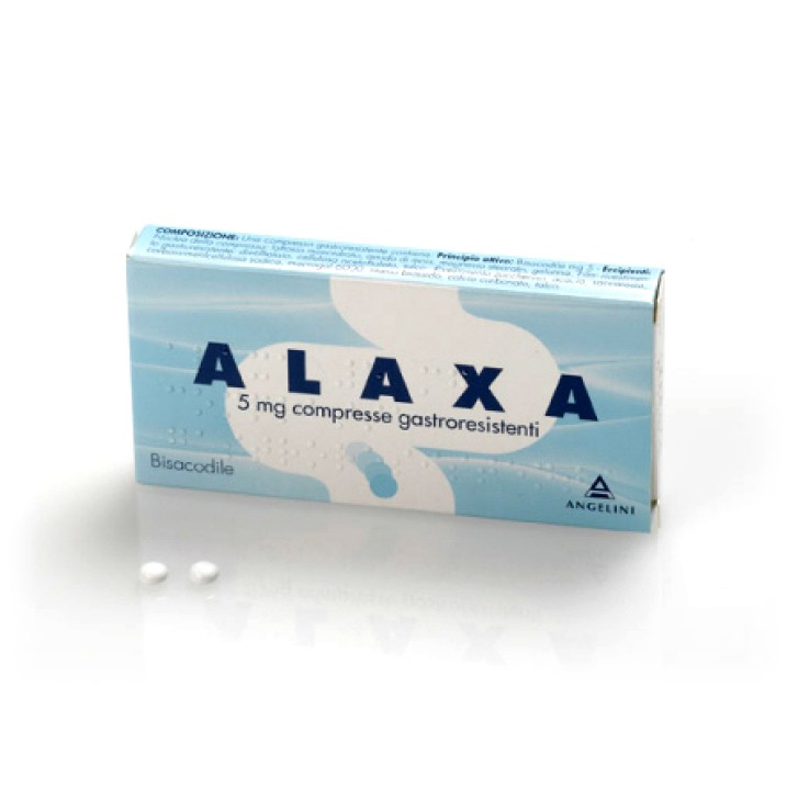 Alaxa 5 mg Bisacodile Lassativo 20 Compresse Gastroresistenti