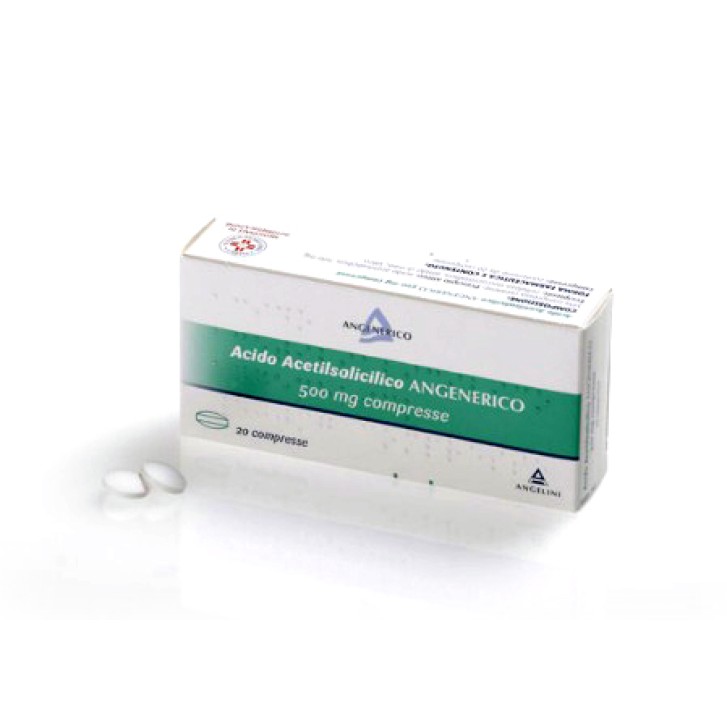 Acido Acetilsalicilico Angenerico 500 mg 20 Compresse