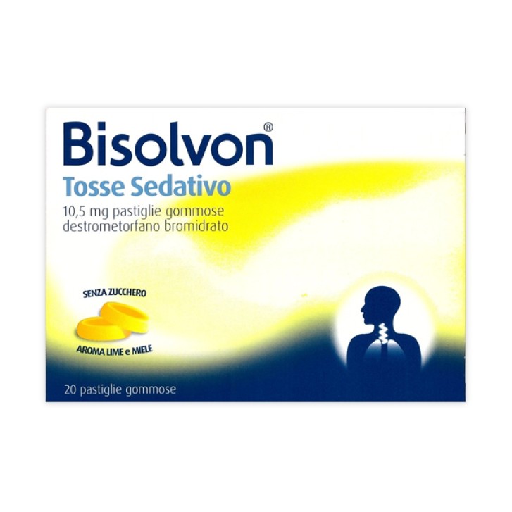 Bisolvon Tosse Sedativo 10,5 mg Destrometorfano 20 Pastiglie Gommose