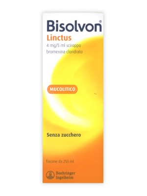 Bisolvon Linctus Sciroppo Mucolitico 4 mg/5 ml Bromexina 250 ml