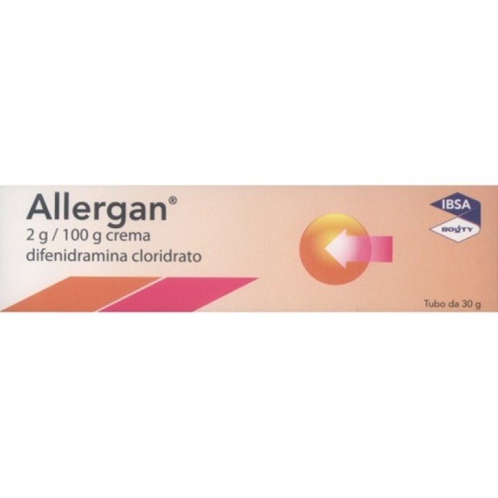 Allergan Crema Antistaminica Difenidramina 30 grammi
