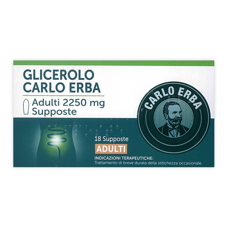 Carlo Erba Glicerolo Adulti 2250 mg 18 supposte