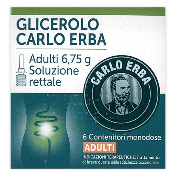 Carlo Erba Glicerolo Adulti 6 Contenitori 6,75 grammi