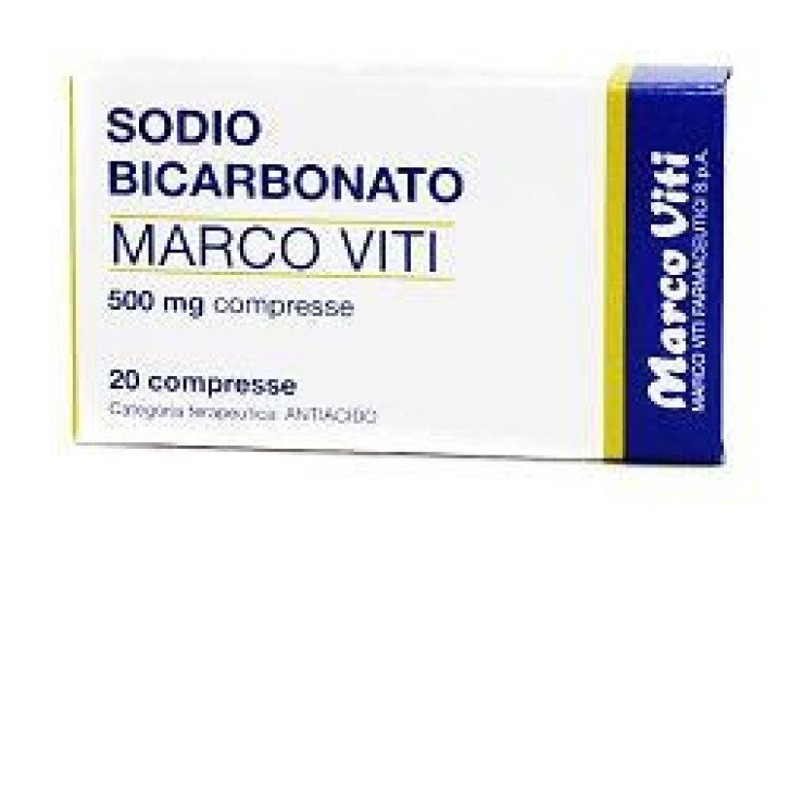 Sodio Bicarbonato 500 mg 20 Compresse