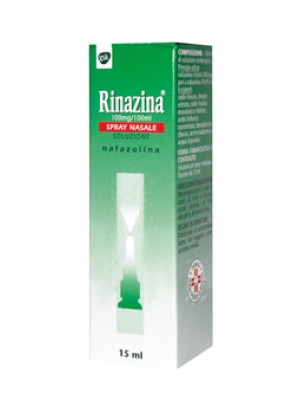 Rinazina Spray Nasale Decongestionante 0,1% Nafazolina 15 ml