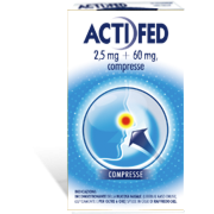 Actifed Decongestionante Nasale 2,5 mg 60 mg 12 Compresse