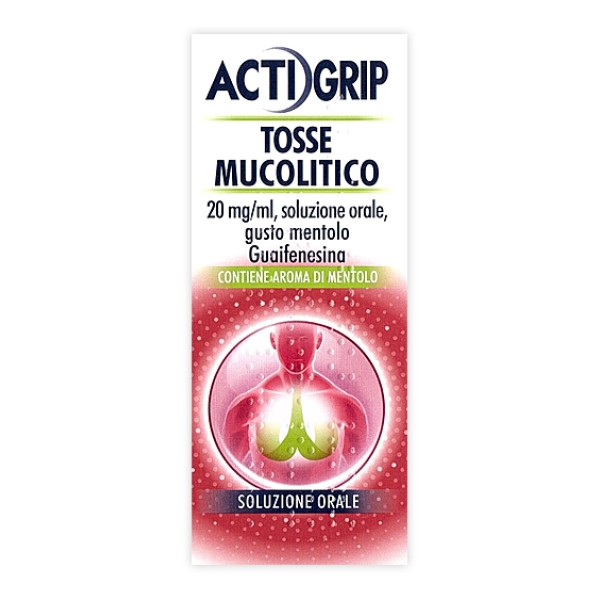 Actigrip Tosse Mucolitico Guaifenesina Flacone 150 mg