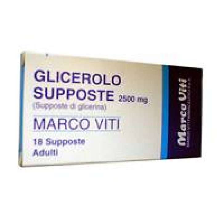 Glicerolo Viti 2,25 grammi Adulti Stitichezza Occasionale 18 Supposte
