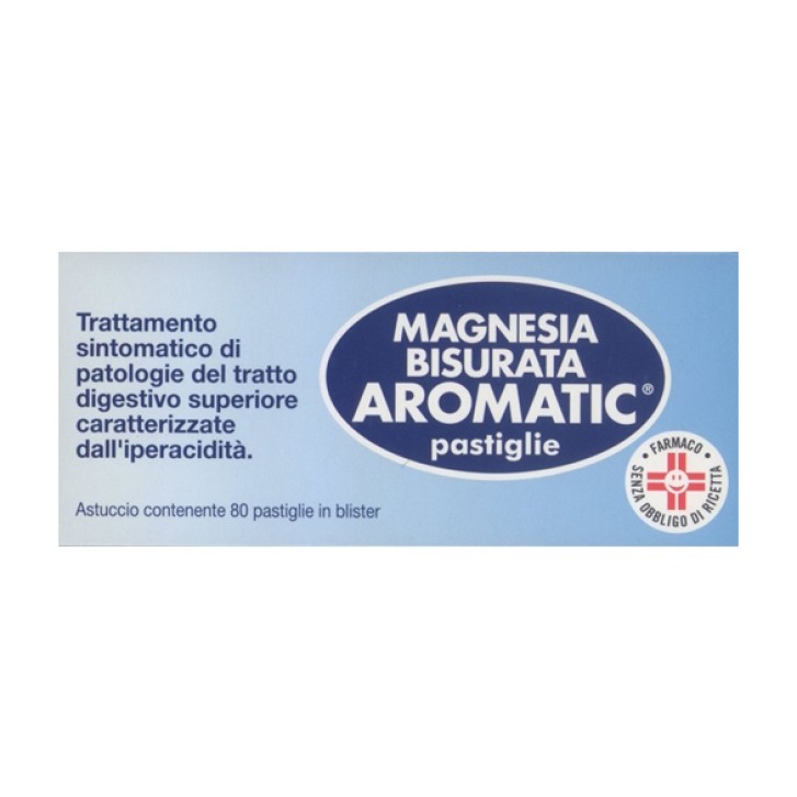 Magnesia Bisurata Aromatic Magnesio Antiacido 80 Pastiglie
