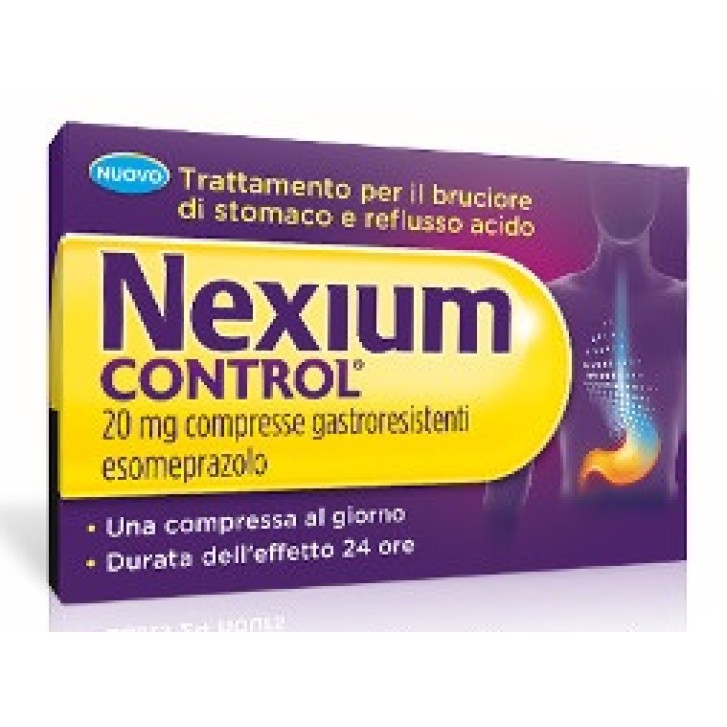 Nexium Control 20 mg Esomeprazolo Antiacido 14 Compresse Gastroresistenti