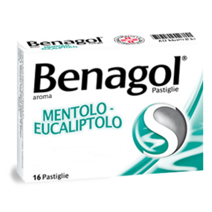 Benagol Pastiglie Mentolo Eucalipto Antisettico Cavo Orale 16 Pastiglie