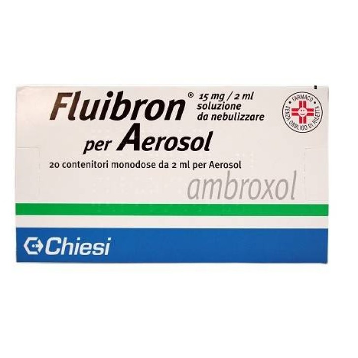Fluibron per Aerosol 15 mg/2 ml Soluzione da Nebulizzare 20 Flaconcini