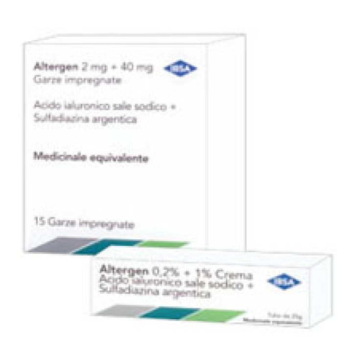 Altergen 2 mg + 40 mg Garze Impregnate 15 Pezzi