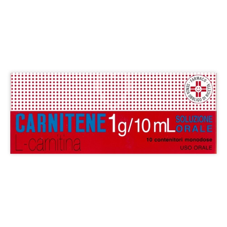Carnitene 1 g L-Carnitina 10 Faconcini Monodose