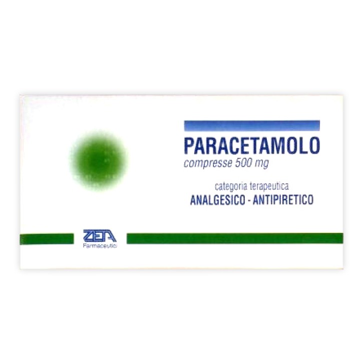 Paracetamolo Zeta 500 mg Analgesico 20 Compresse