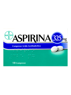 Aspirina Acido Acetilsalicilico 10 Compresse 325 mg