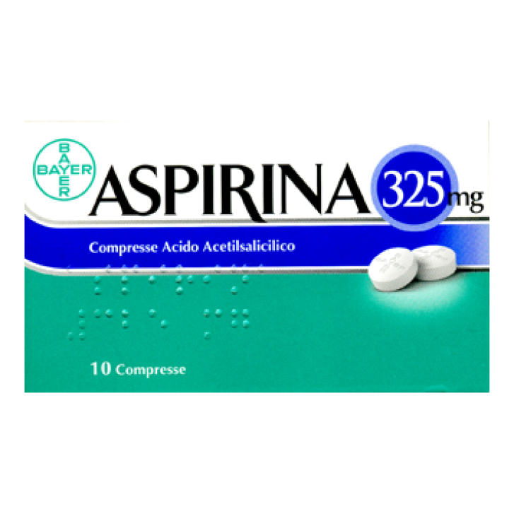 Aspirina Acido Acetilsalicilico 10 Compresse 325 mg