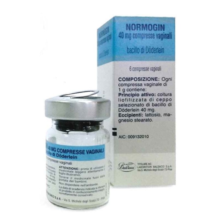 Normogin 40 mg 6 Compresse Vaginali