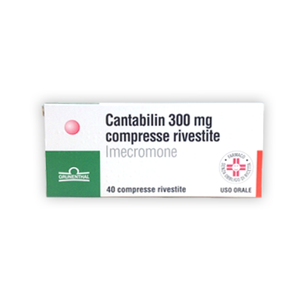 Cantabilin 300 mg 40 Compresse Rivestite