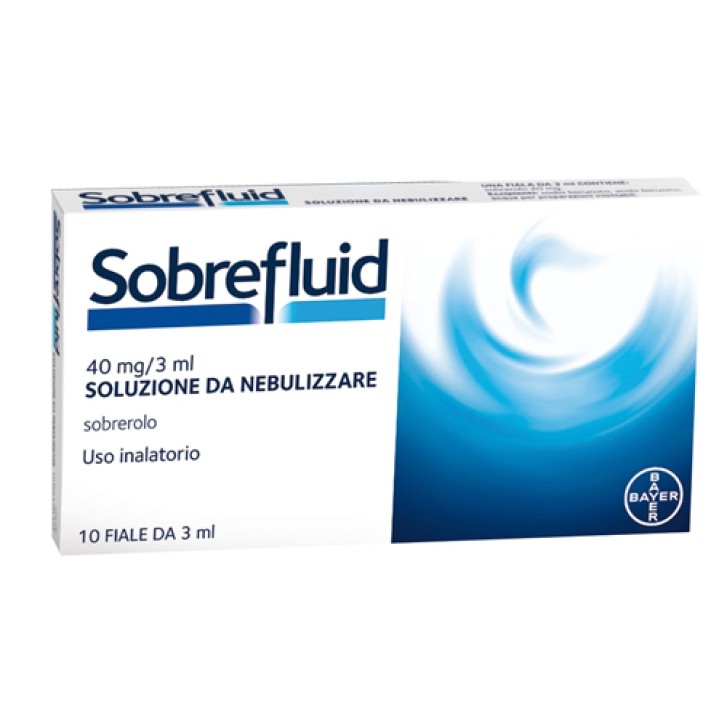 Sobrefluid Nebulizzatore 40 mg Sobrerolo 10 Fiale 3 ml