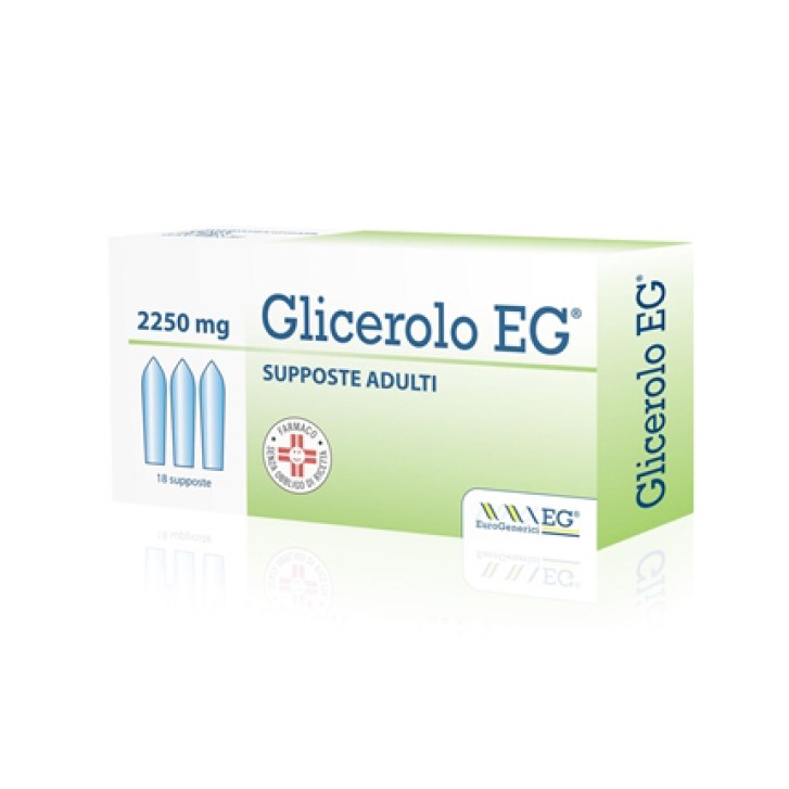 Glicerolo EG Adulti 2250 mg 18 Supposte