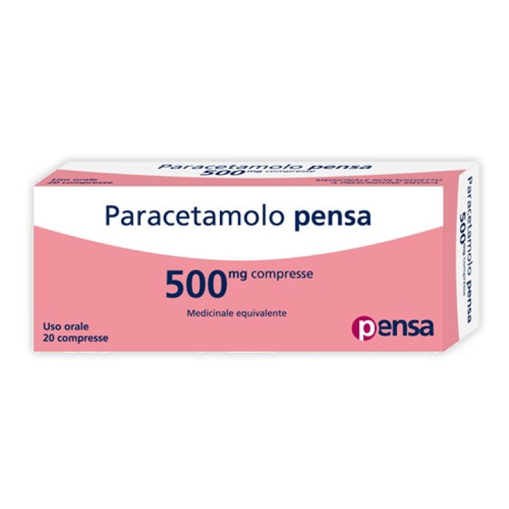 Paracetamolo Pensa 500 mg Analgesico Antipiretico 20 Compresse