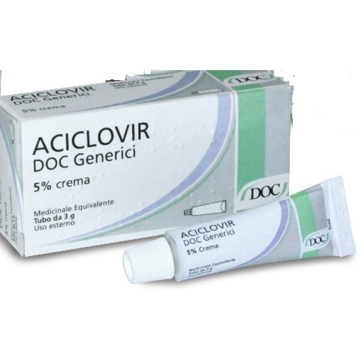 Aciclovir Doc 5% Crema Herpes 3 grammi