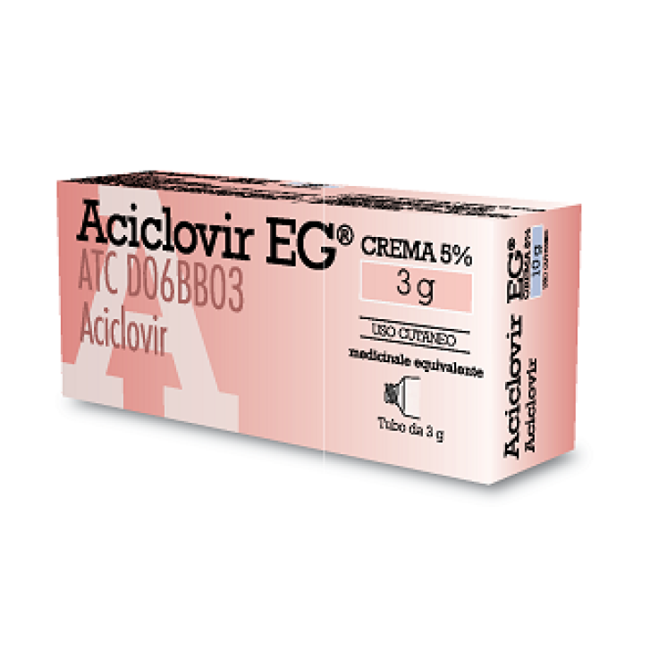 Aciclovir EG 5% Crema contro Herpes 3 grammi