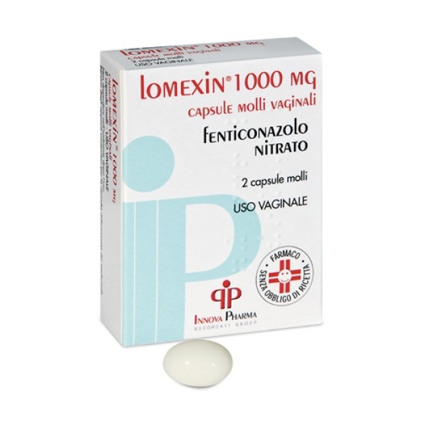 Lomexin 1000 mg Fenticonazolo Antimicotico 2 Capsule Molli Vaginali