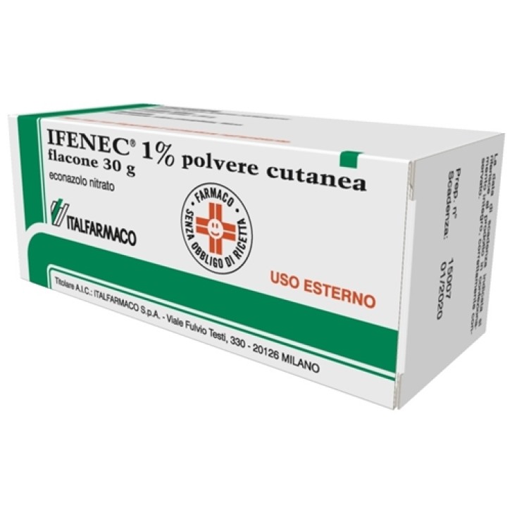Ifenec 1% Econazolo Nitrato Polvere Cutanea Antimicotica 30 grammi