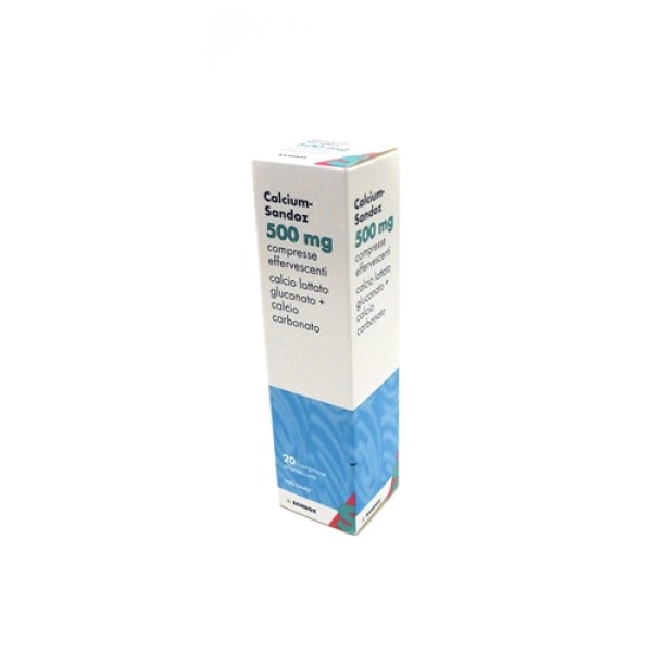 Calcium Sandoz 500 mg 20 Compresse Effervescenti - Integratore Alimentare