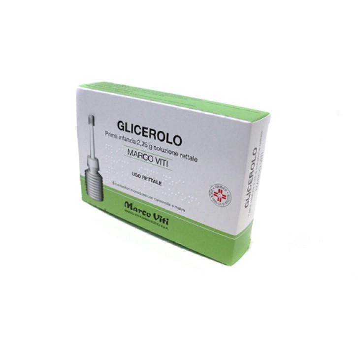 Glicerolo Viti 2,25 grammi Prima Infanzia Soluzione Rettale 6 Contenitori Monodose con Camomilla e Malva