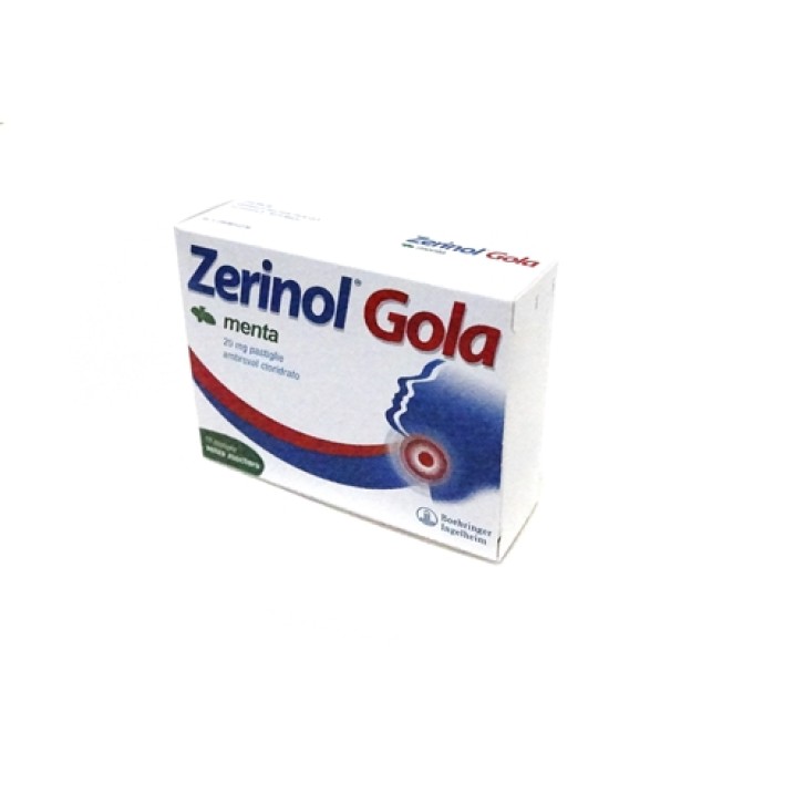 Zerinol Gola Menta 20mg Ambroxolo 18 Caramelle