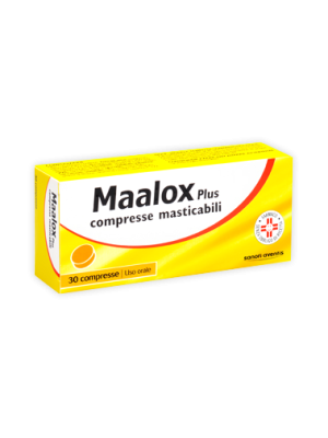 Maalox Plus Antiacido e Gonfiore 30 Compresse Masticabili
