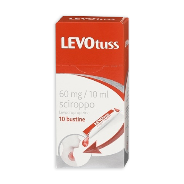 Levotuss Sciroppo Tosse 60 mg/10 ml Levodropropizina 10 Buste