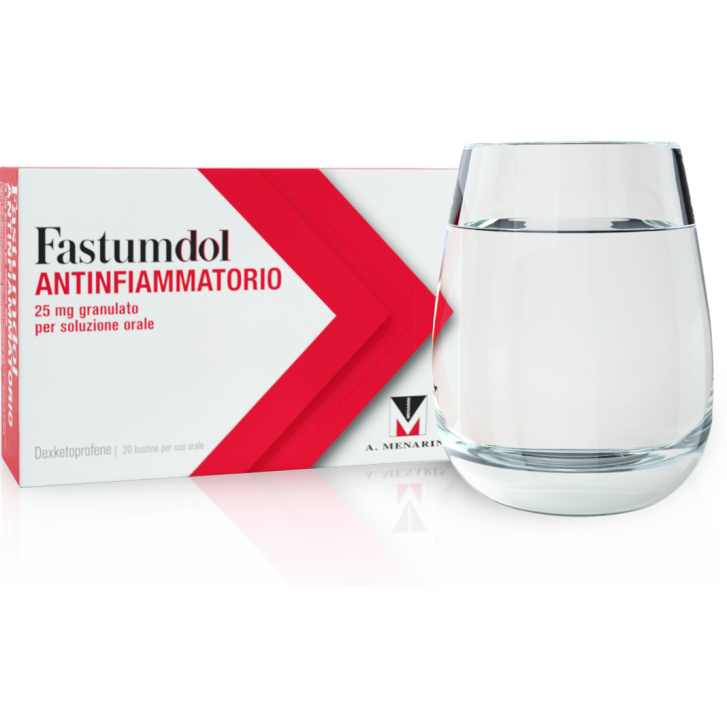 Fastumdol Antinfiammatorio 25 mg Granulato per Soluzione Orale 20 Bustine