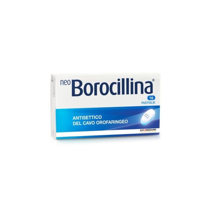 NeoBorocillina 1,2 mg + 20 mg Antisettico Cavo Orofaringeo 16 Pastiglie
