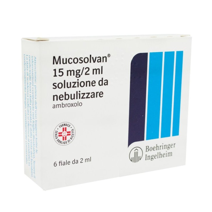 Mucosolvan Fiale da Nebulizzare 15 mg Ambroxolo Mucolitico 6 Fiale da 2 ml